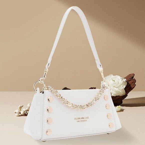 Small Shoulder Bag for Women Y2K Purse Designer Trendy Satchel Handbag Hobo Stud - Picture 7 of 7